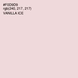 #F0D9D9 - Vanilla Ice Color Image